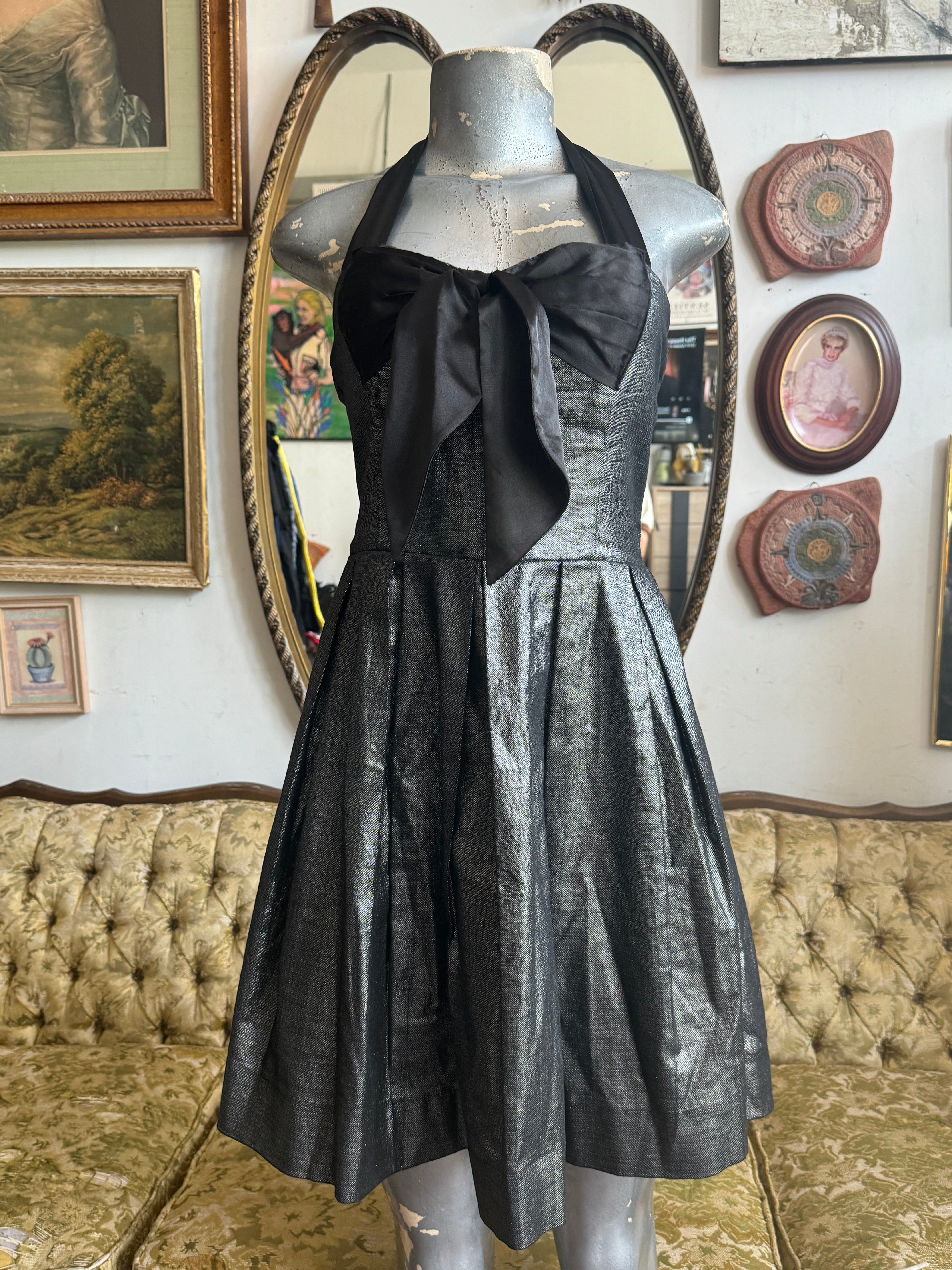 Metallic Y2K Cocktail Dress Size Medium