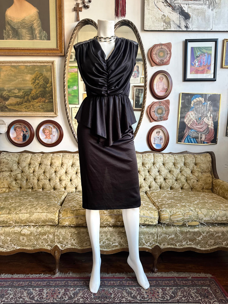 dark green floor length dress Talula | Dark Green Extreme Cowl-Neck Maxi Dress With Sash And Front-High Split