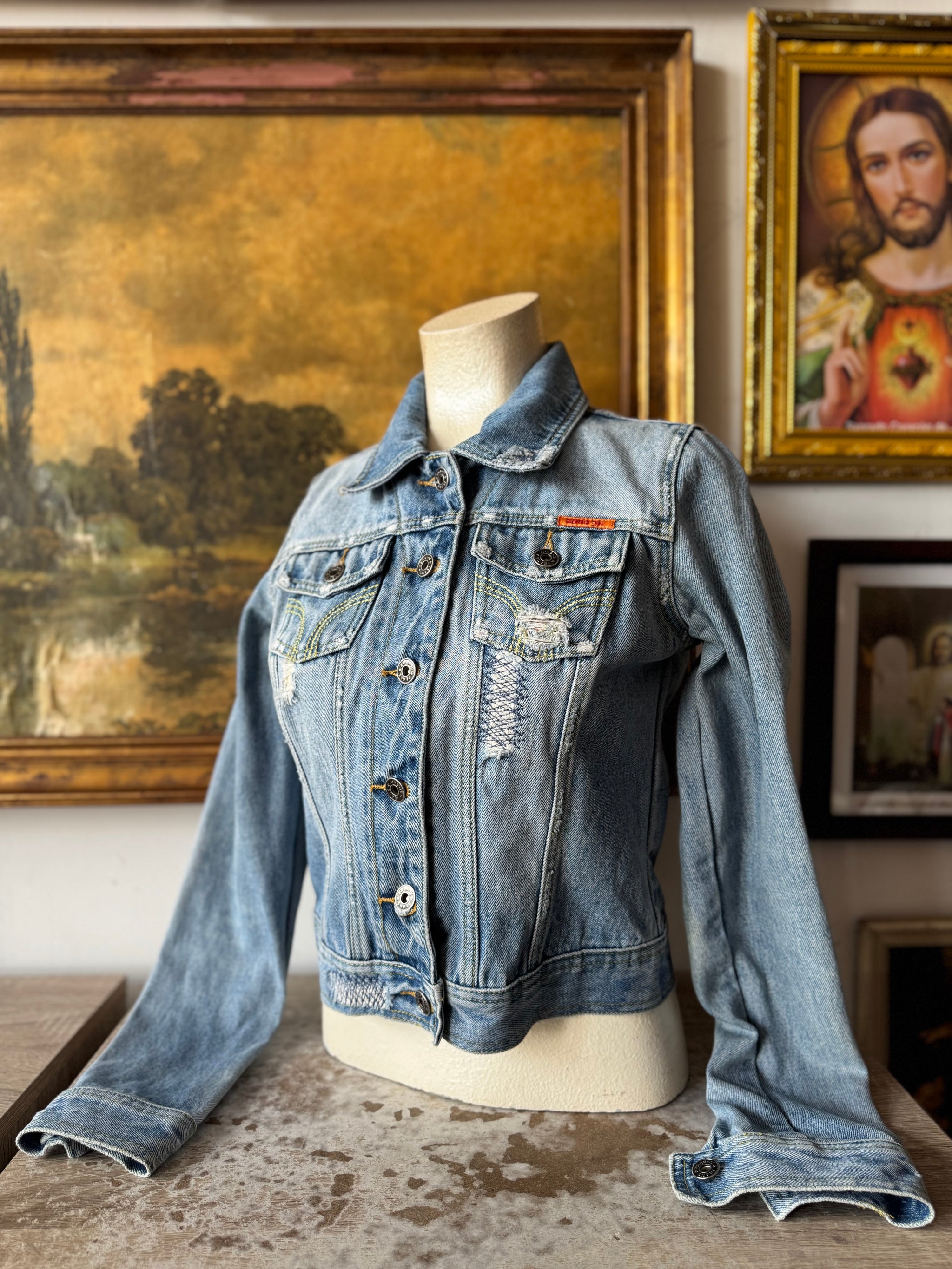【2plan】Illure Vintage Denim Jacket HdN LizWear Denim Seaside Jacket, Vintage Select – Hija de Nada