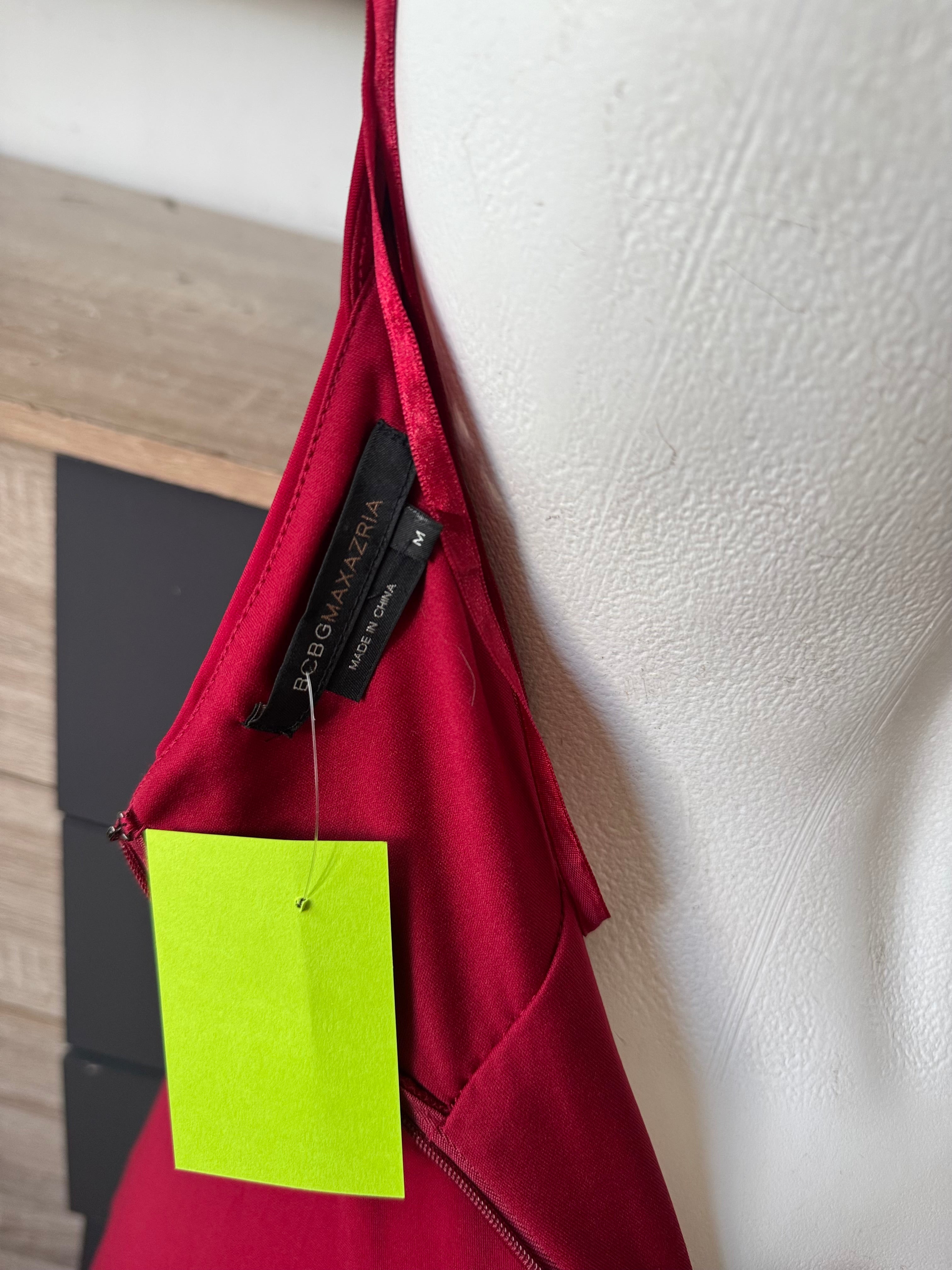 bcbg red halter dress Bcbg halter red