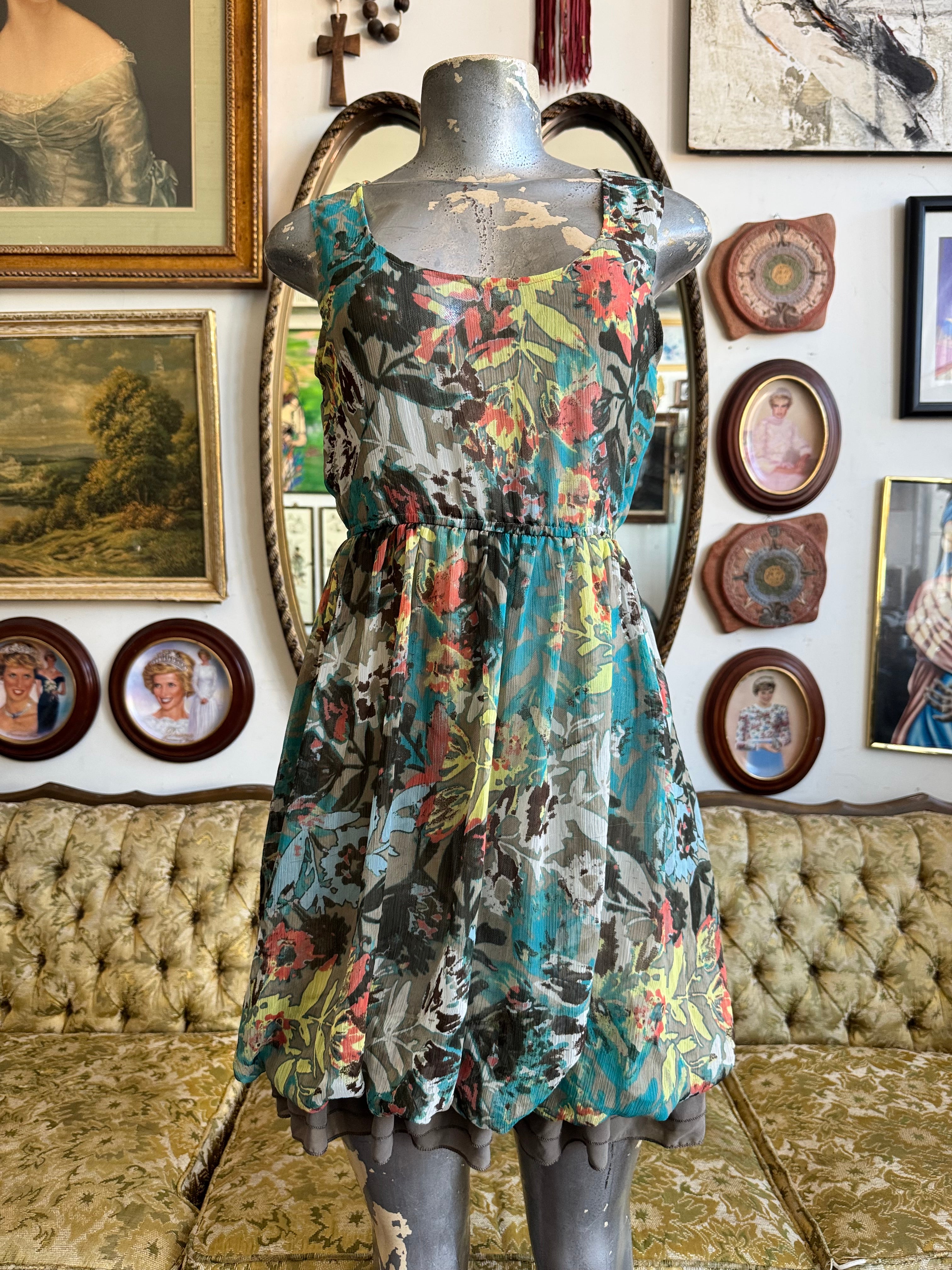 American Rag Floral Print Bubble Hem Mini Dress Size XS – Rumors Richmond