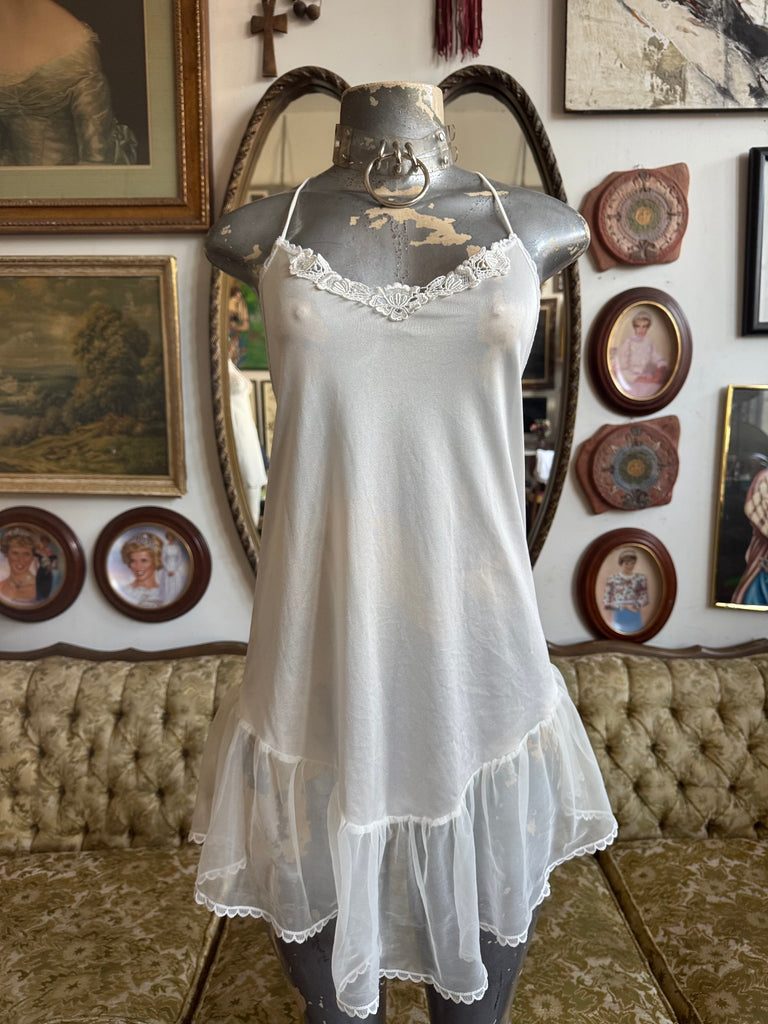 Vintage Drop Waist Tulle Slip Dress Size L – Rumors Richmond