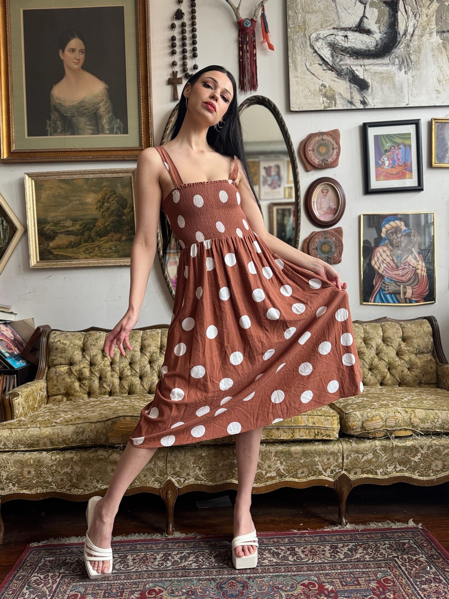 Brown and White Structured Polka Dot Dress Size Small by Altard State – Rumors Richmond Brown and White Structured Polka Dot Dress Size Small by Altard State – Rumors Richmond
