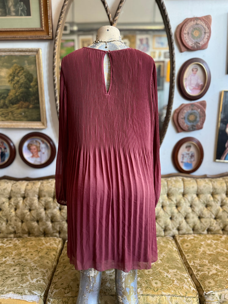aritzia pleated dress Mauve Wilfred Shift Size L Mother of the Jumpsuit Willfred Size Womens Nightgown Sleepwear Cotton Color:ORANGE/ MULTI