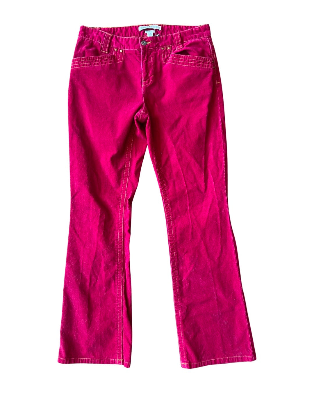 HILFIGER Vintage Vibrant Red Corduroy Hipster Boot Pants – Rumors Select